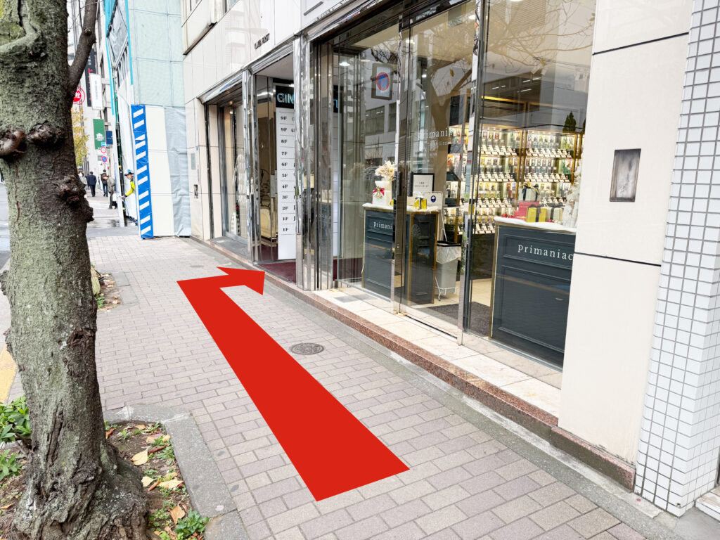 銀座駅からの経路7